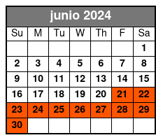 2-Day Admission Ticket junio Schedule