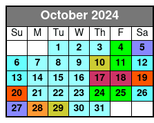 SeaWorld, FL octubre Schedule