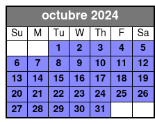 Aquatica Single Day Ticket octubre Schedule