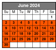 Aquatica junio Schedule