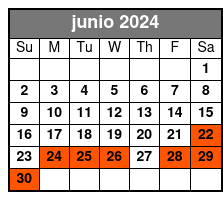 Private Manatee Tour (1-5pax) junio Schedule