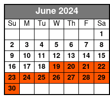 The Orlando Sightseeing Flex Pass junio Schedule