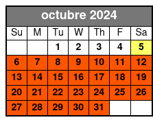 Schedule octubre Schedule