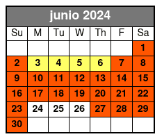 SeaWorld Single Day Ticket junio Schedule