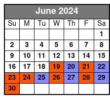 Tour Contrast of New York junio Schedule
