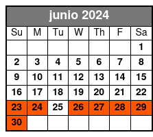General Admission junio Schedule