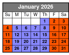 Clear Canoeing at Silver Springs enero Schedule