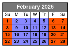 Clear Canoeing at Silver Springs febrero Schedule