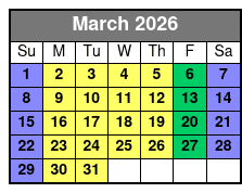 Clear Canoeing at Silver Springs marzo Schedule
