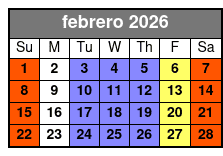 Clear Canoeing at Silver Springs febrero Schedule