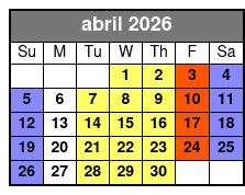 Clear Canoeing at Silver Springs abril Schedule