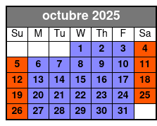 Extended Rental Time octubre Schedule