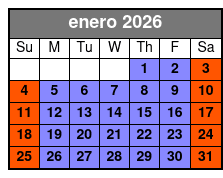 Extended Rental Time enero Schedule