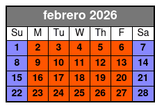 Extended Rental Time febrero Schedule