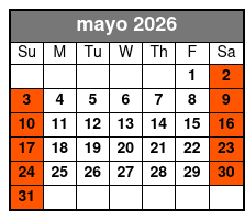 Extended Rental Time mayo Schedule