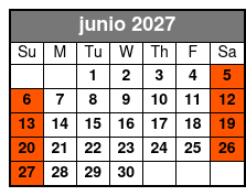 Evening Paddle junio Schedule