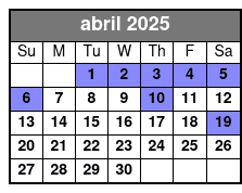 Central Florida Bioluminescent Kayak / Paddle Board Excursion abril Schedule