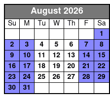 Central Florida Kayak and Paddle Board Rentals on the Dora Canal agosto Schedule