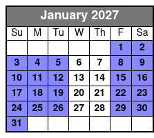 Central Florida Kayak and Paddle Board Rentals on the Dora Canal enero Schedule