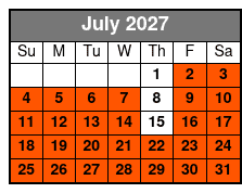 Central Florida Kayak and Paddle Board Rentals on the Dora Canal julio Schedule