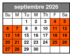 Central Florida 4 Hr Single Kayak Rental September Schedule