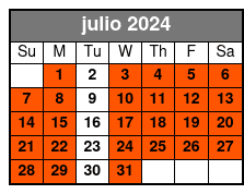 4 Hr Tandem Kayak Rental julio Schedule
