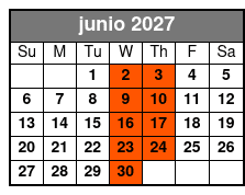 Chef's Table and Wine Tasting Tour junio Schedule