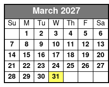 Adventure Wildlife Tour marzo Schedule