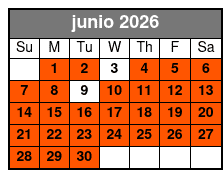 Two Person Tandem junio Schedule