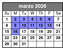 At Odds With The Gods 90 Minute Escape Room marzo Schedule