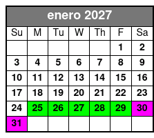 At Odds With The Gods 90 Minute Escape Room enero Schedule