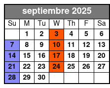 High Top Sneakers septiembre Schedule