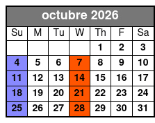 High Top Sneakers octubre Schedule