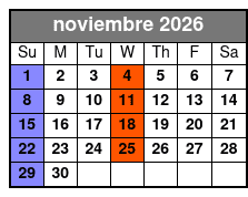 High Top Sneakers noviembre Schedule