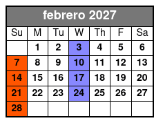 High Top Sneakers febrero Schedule