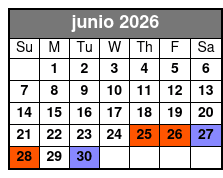 Solo Kayak *Max Weight 300lbs junio Schedule