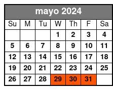 25 Min Adventure Room mayo Schedule