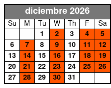 Gypsy Gold Horse Farm Walking Tour diciembre Schedule