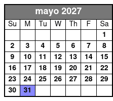 Emerald Cut Eco Excursion mayo Schedule