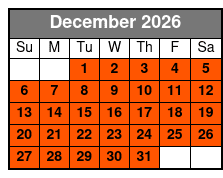 Pirate's Cove Adventure Golf Orlando diciembre Schedule
