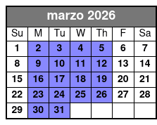 Rainbow Springs: Clear Kayak Eco Tour marzo Schedule
