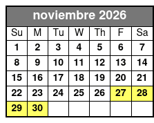 Rainbow Springs: Clear Kayak Eco Tour noviembre Schedule