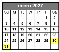 Rainbow Springs: Clear Kayak Eco Tour enero Schedule