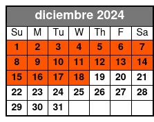 Gatorland diciembre Schedule