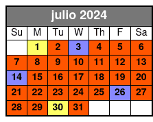 Smart Start Kayaking Course julio Schedule