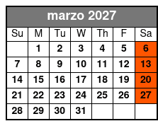 Sanford’s Haunted Brewery Tour marzo Schedule