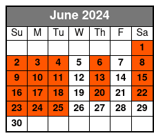 Kennedy Space Center Direct Express junio Schedule