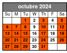 Transportation Only octubre Schedule