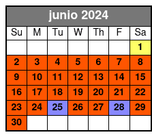 25-30 Minute Day Flight junio Schedule
