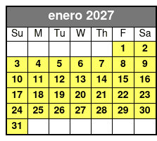 40 Min Fireworks Evening enero Schedule